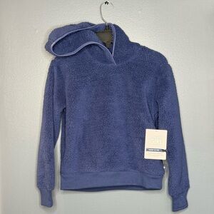 Athleta Kids Blue Fleece Hoodie